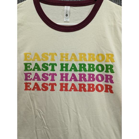Next Leve Apparel East Harbour Yellow Short Sleeve Crew Neck T-Shirt Size M - Picture 2 of 7
